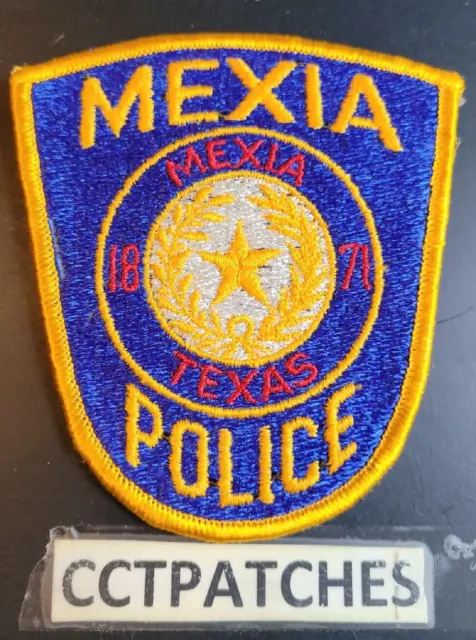 Mexia, Texas Police (Dark Blue) Shoulder Patch Tx