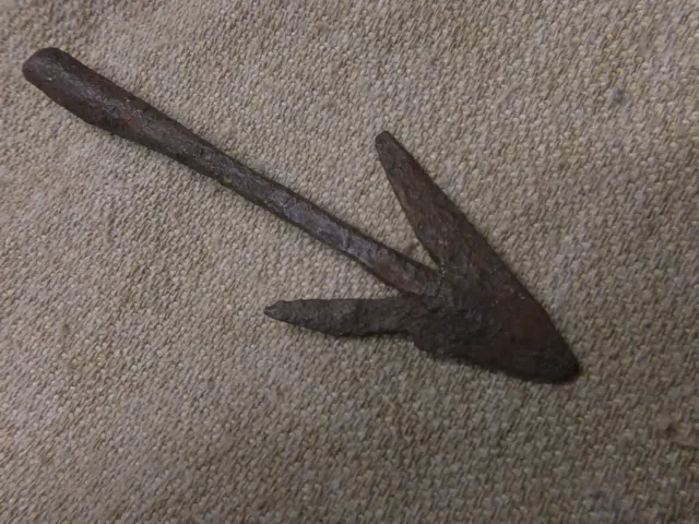 Roman Spear point 1st to 4th Century Iron, great form. Artifact from Europe