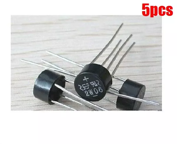 5Pcs Bridge Rectifier 2W06 2A 600V Diode 2 Amp 600 Volt Full Wave cg