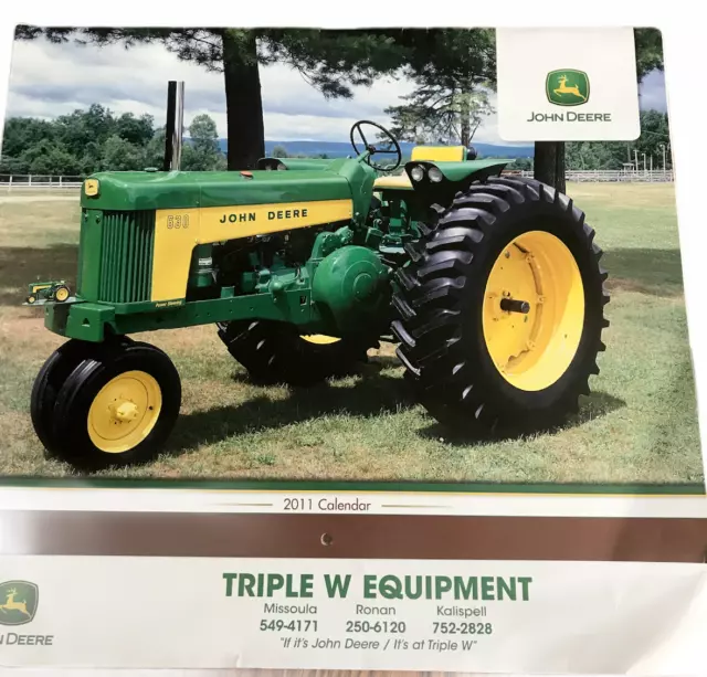 John Deere 2011 Wall Calendar Triple W Equipment