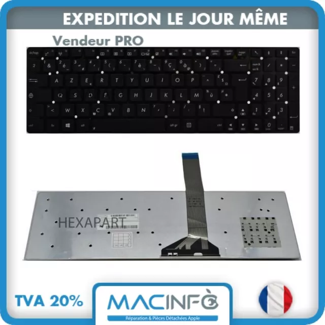 Clavier Asus R500A R500V R500VD R500VJ R500VM R500VS Série Noir Français Azerty