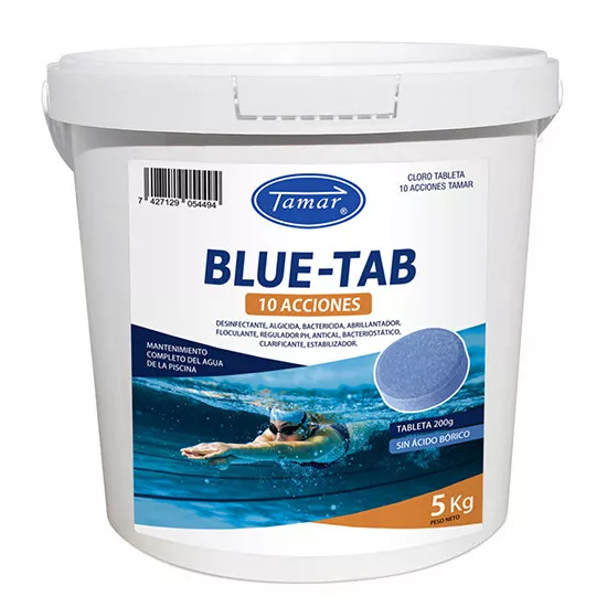 Tamar Cloro Blue Tab 10 acciones Tabletas 200 gr 5 kg
