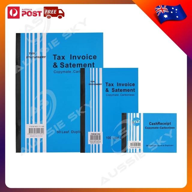 Olympic 724 Tax Invoice & Statement Book – 200x125mm, Duplicate, 50 Leaves