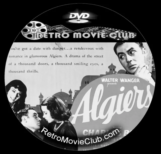 Algiers (1938) Drama, Mystery, Romance Movie DVD