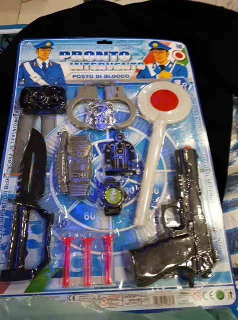 Set polizia pistola coltello polizia Kit gioco di qualità giocattolo toy