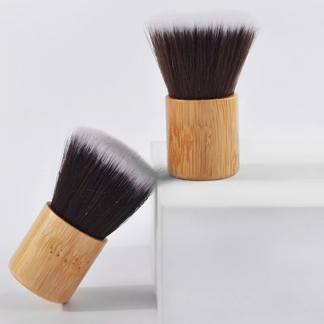 Maniglia in bambù maniglia pulizia polvere unghie pennello manicure pedicure - file strumento -D_