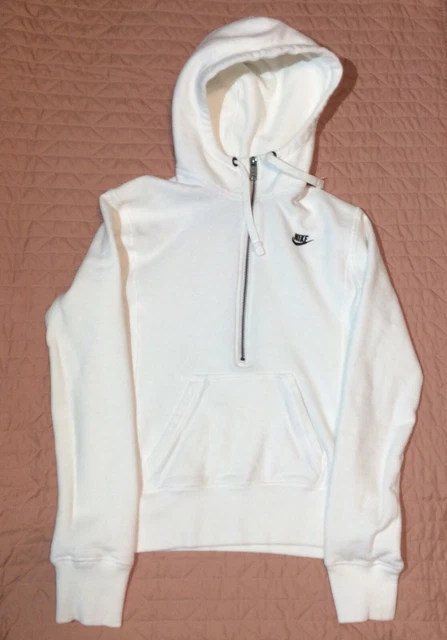 white nike zip up jacket women's