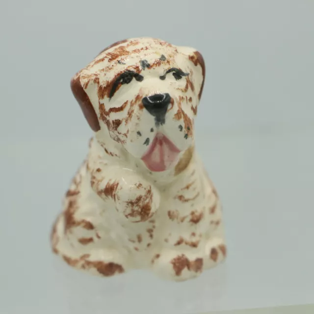 English Bulldog Bullmastiff Tongue Out Wrinkly Skin Vintage Ceramic Figurine