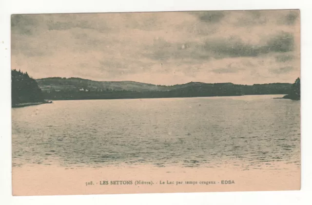 Cpa 58 - Lac Des Settons Par Temps Orageux (Nièvre - Morvan) Non Écrite