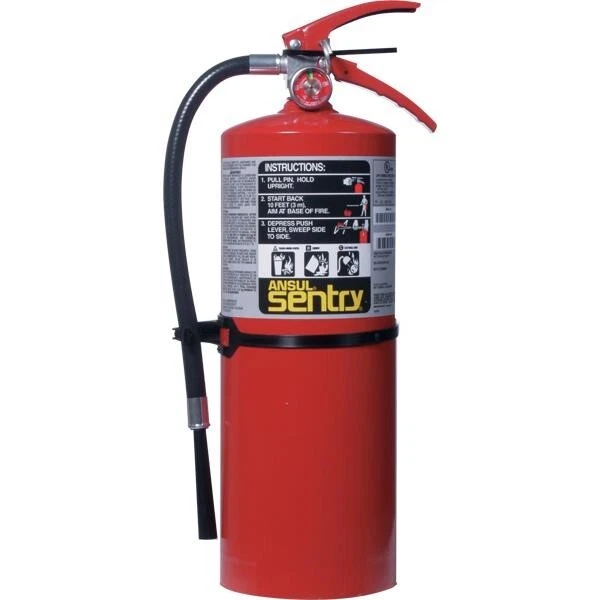 Ansul Sentry 10 lb ABC Fire Extinguisher w/ Wall Hook Ansul Fire Protection Ansul Sentry 10 lb ABC Fire Extinguisher w/ Wall Hook Ansul Fire Protection