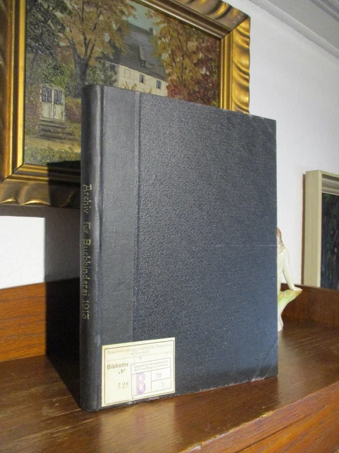 ARCHIV FÜR BUCHBINDEREI 1913/14 EINBANDKUNST Buchbinder HANDEINBAND Bookbinding