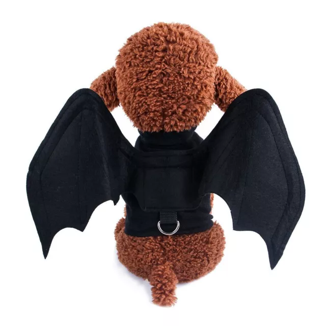 Abbigliamento divertente gatto/cane trasformato mantello ali pipistrello animale domestico mantello di Halloween