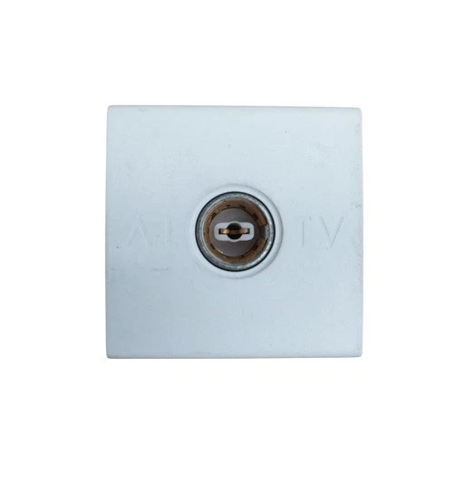 2 Prese TV Passante Maschio – Compatibili Con Bticino Living Light – Colore Bianco – Per Placche Modulari - 4