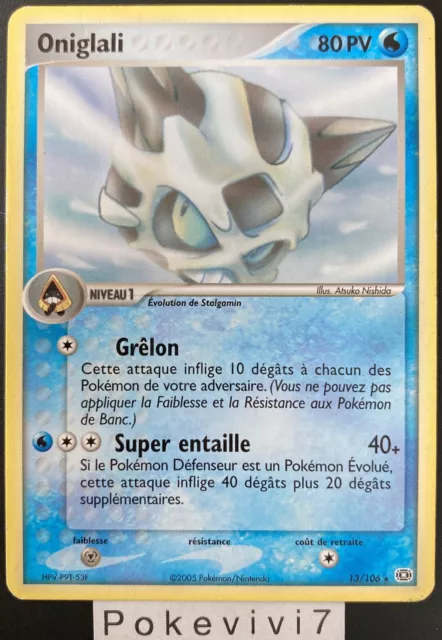 Carte Pokemon ONIGLALI 13/106 Rare Bloc EX EMERAUDE FR OCCASION