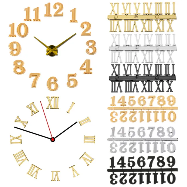 Arabic Number Roman Numerals Quartz Clock Parts Clock Numerals Accessories