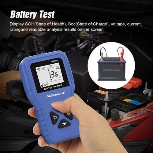 6V/12V/24V Car Battery Analyzer Tester LCD Digital Auto Truck Battery Charging