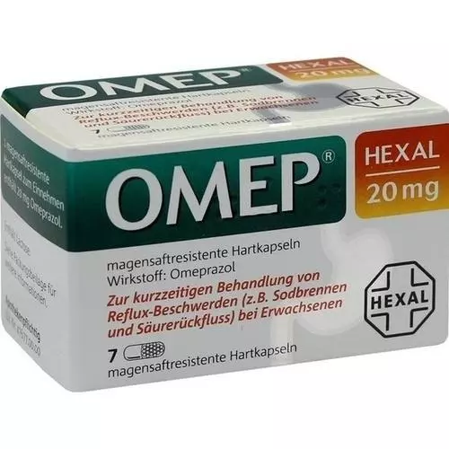 OMEP HEXAL 20 mg magensaftresistente Hartkapseln 7 St