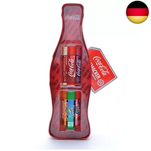 Lip Smacker Coca Cola in Vintage-Flaschenform mit 6 Lippenpflegestiften in