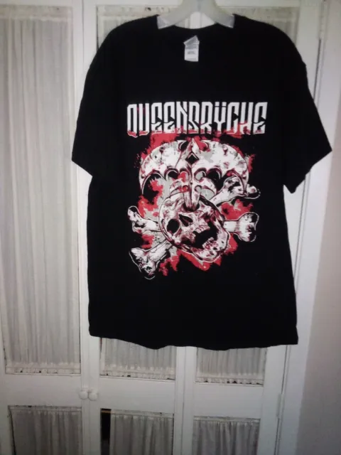 Queensryche 2018 North America Tour Large T Shirt With Dates & Cities Gorgeous