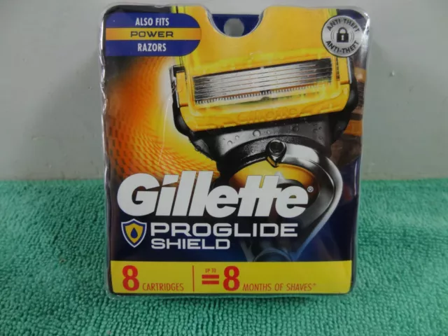 NEW GILLETTE  PROGLIDE SHIELD  REFILL RAZOR BLADES 8 Cartridges