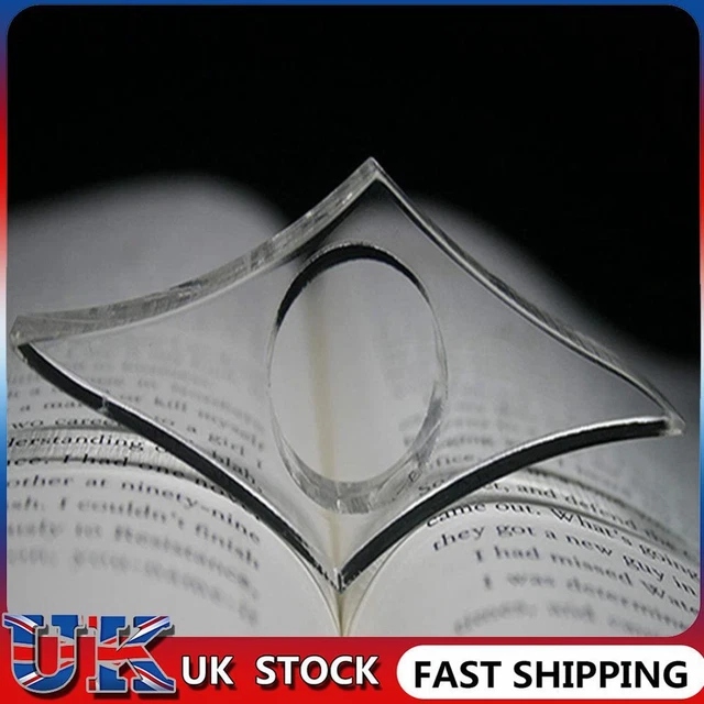 Acrylic Book Paper Clips Page Holder Stationery School Office Bookmarks (M) ❀