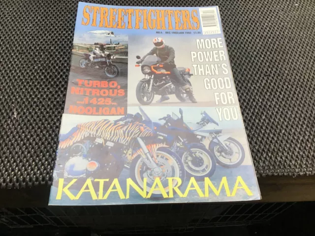Streetfighters Custom Bike Mag Autumn Issue 4 Dec Jan 1993 Katanarama (6932 M283