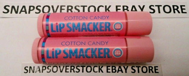 2-Pack Lip Smacker Cotton Candy Flavor Lip Balm 0.14 Oz Each Tube, New Free Ship