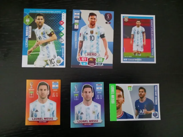 Lionel Messi Panini Stickers And Cards
