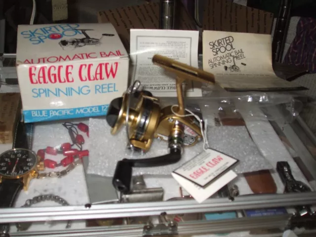 EAGLE CLAW BLUE Pacific 1225G Spinning Reel Mint Boxed H Tag Manual $89.99  - PicClick