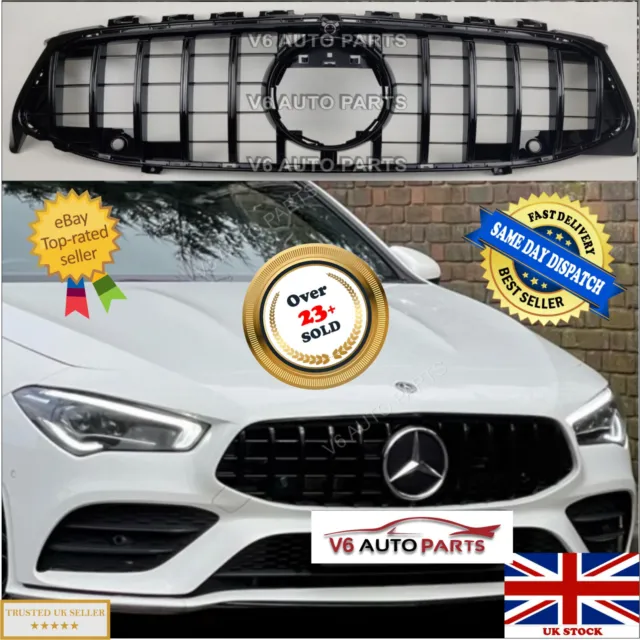 For Mercedes CLA-Class X118 W118 Grill A35 AMG Front Radiator GT Grille 2019-23
