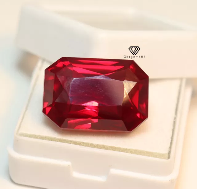 17.75 CT Natürlich Smaragd Schliff Rot Rubin Nicht Erhitzt AAA+ Facettiert Lose