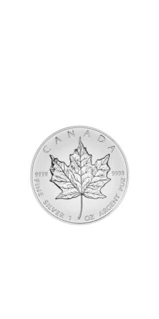 1 Unze Silbermünze MapleLeaf 2010 Canada  5 Dollar in Münzkapsel Zustand Perfekt