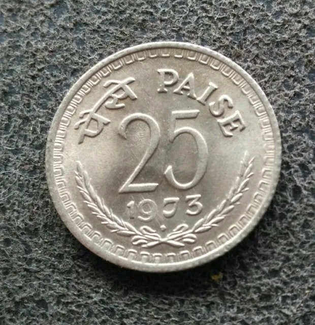 Inde 25 Paise 1973 KM#49  [14080]