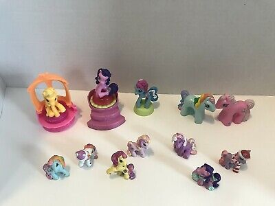 My Little Pony Seven Ornaments, Two Cake Toppers, Three McDonald Happy Meal Toys