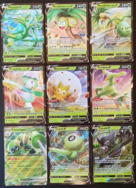 Lot 9 Cartes Pokémon EX Ultra Rares V Promo - FR