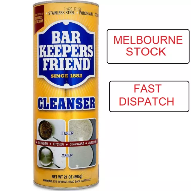 Bar Keepers Friend Kitchen Stove Cleanser Bathroom Cleaning Aid Powder Benchtop