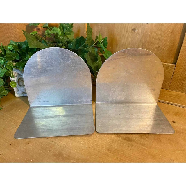 Sujetadores de aluminio arqueado vintage - conjunto de 2 | decoración de estantería de granja