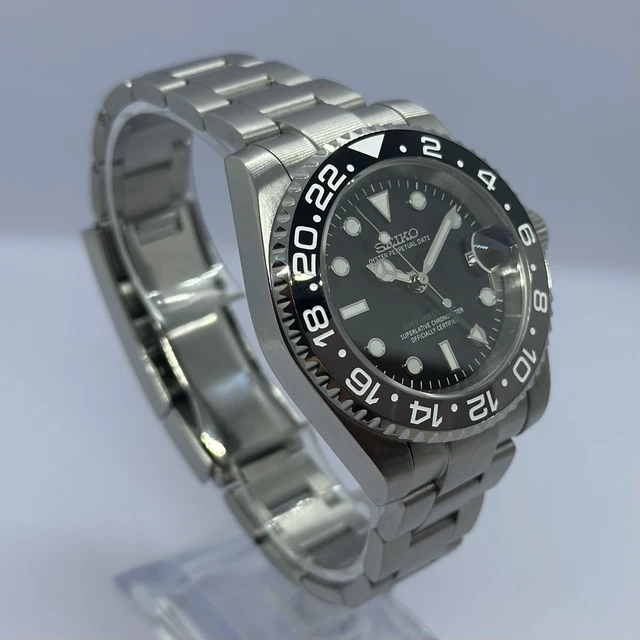 SEIKO GMT BRUCE Wayne Mod NH34 40mm Automatic Watch Oyster Jubilee seiko-gmt-bruce-wayne-mod-nh34-40mm-automatic-watch-oyster-jubilee