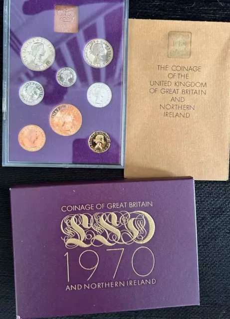 1970 Coinage Of Great Britain Northern Ireland Royal Mint British Coins Set Pack