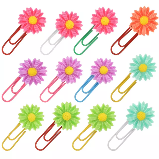 24 Pcs Bookmark Marking Paper Clips Paperclips Decorative Office Non-slip