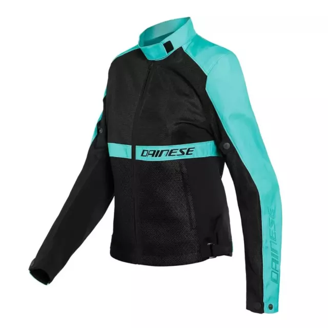 Dainese Ribelle Air Lady Tex Jacket Black/Aqua-Green 50