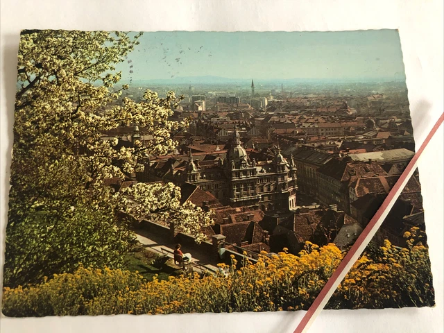 AK Graz Mur Schloßberg Pk Stamp Briefmarke Rar Rarität Selten Dachbodenfund