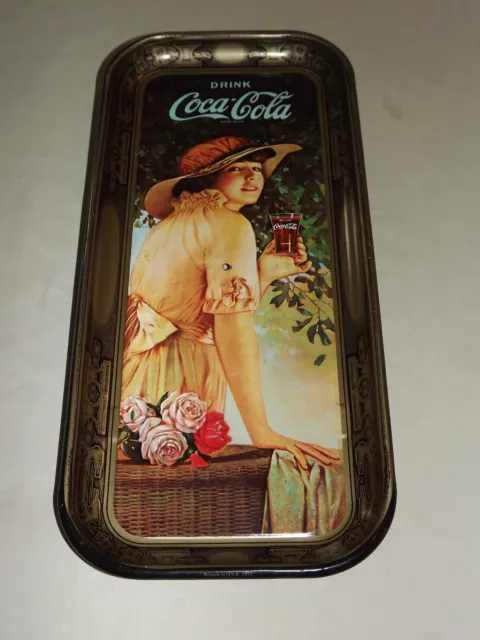 Vintage Coke Soda Ad 1972 Drink Coca Cola Metal Serving Tray
