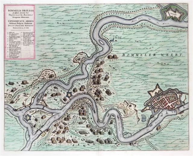 Reproduction plan ancien de Zaltbommel 1649 - 2