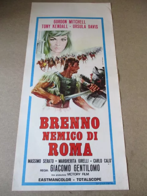 Brenno Nemico Di Roma Locandina Originale