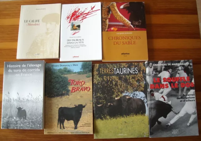 1 Lot De 7 Volumes Sur La Tauromachie