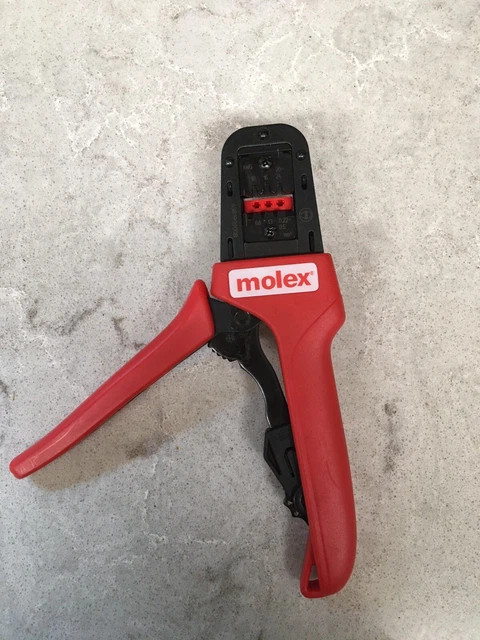 Molex 638190900B Crimping Hand Tool Crimper  18/16/20-24 AWG Wire - Used Look!