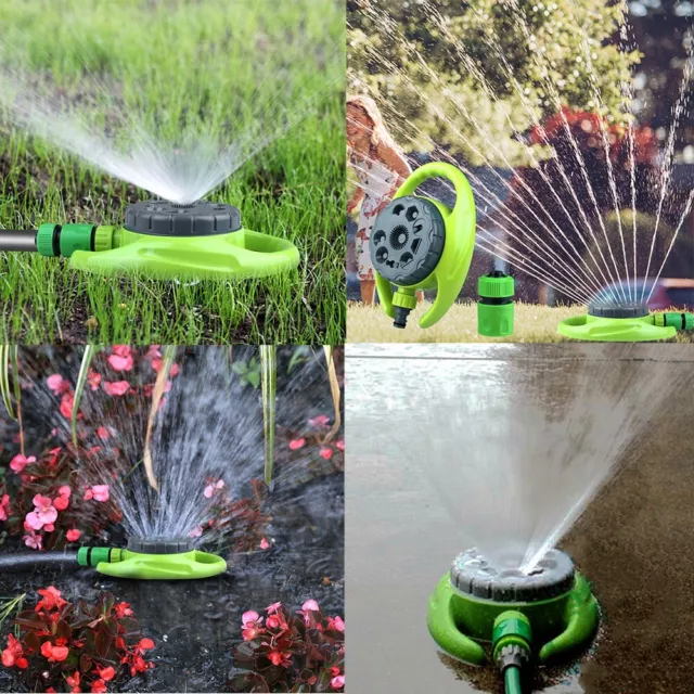9-Function Garden Water Sprinkler - 360 Degree Lawn and Irrigation System