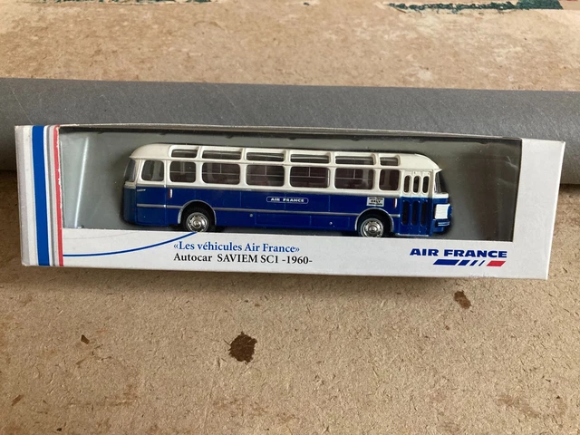 Norev Musée Air France – Bus Saviem SC1 + Citroën ID 19 – 1:43 – Neuf