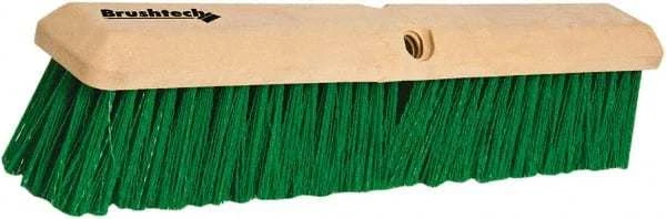 PRO-SOURCE 18" General Purpose Polypropylene Push Broom 3" Bristle Length, Pl...